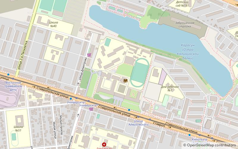 universite detat du kouban krasnodar location map