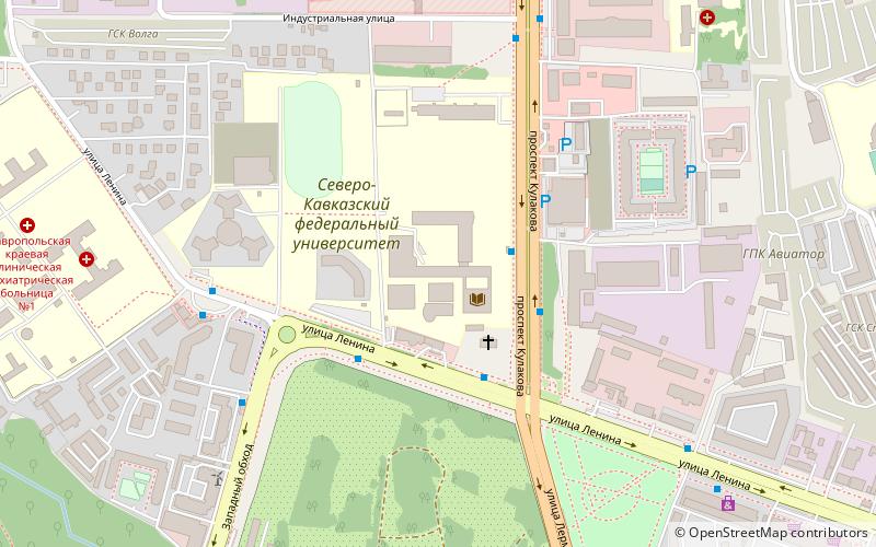 polnocnokaukaski uniwersytet federalny stawropol location map