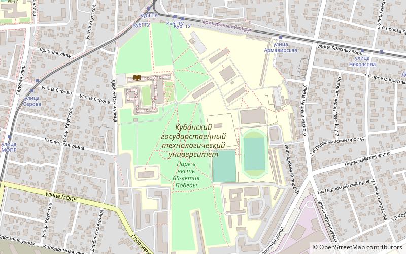 staatliche technologische universitat des kubangebiets krasnodar location map