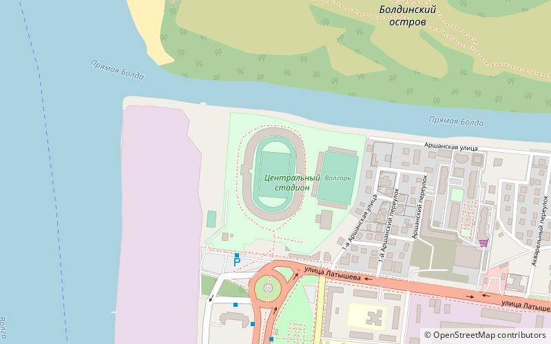 Zentralstadion location map