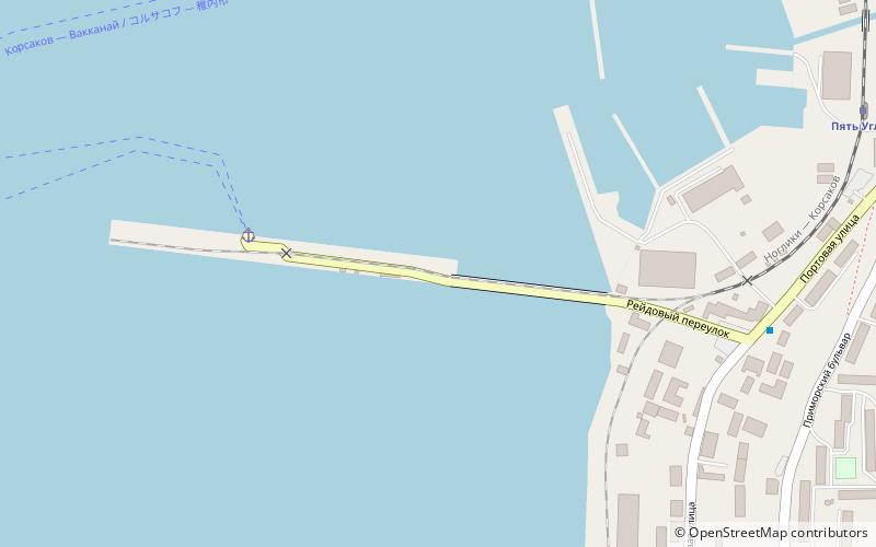 Port of Korsakov location map