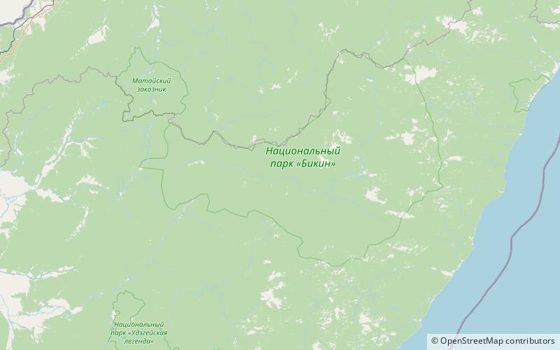 Bikin National Park location map
