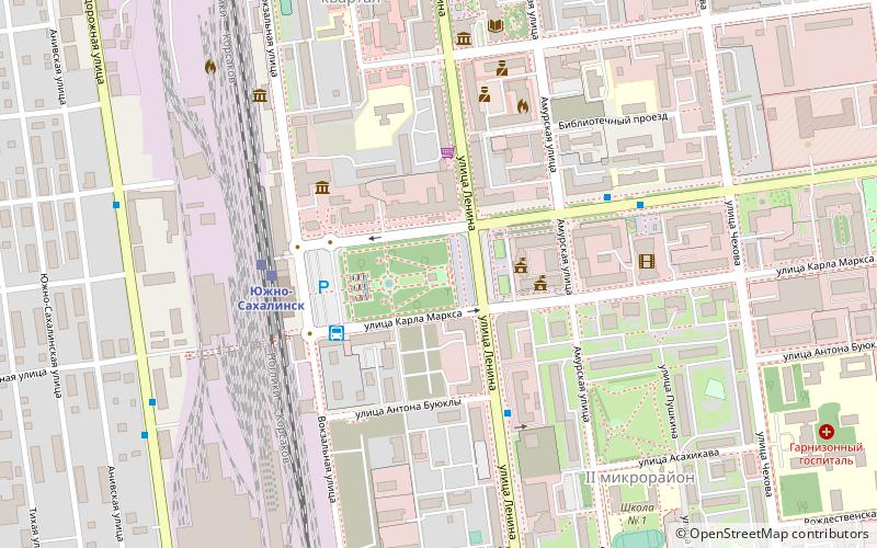 lenin square yuzhno sakhalinsk location map