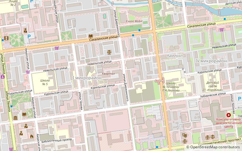kvartal yuzhno sakhalinsk location map