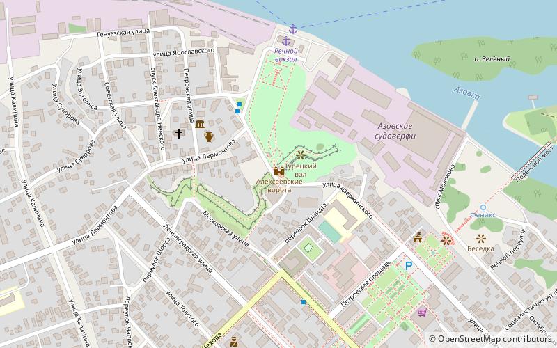 Alekseevsky Gate location map