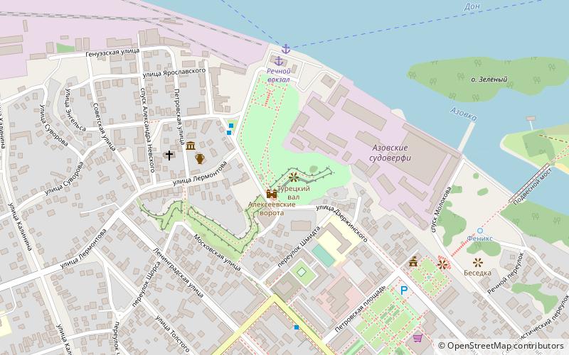 Azov Fortress location map