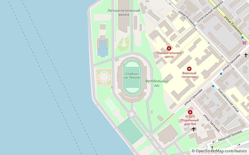 Estadio Lenin location map