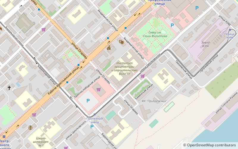 volgograd state university of architecture and civil engineering location map