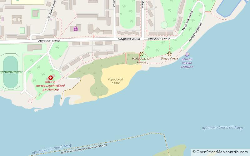 city beach amursk location map