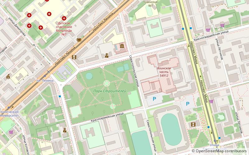 dom sporta stroitel komsomolsk on amur location map
