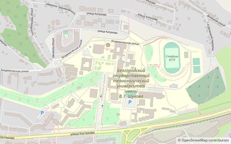 Belgorod Technological University location map