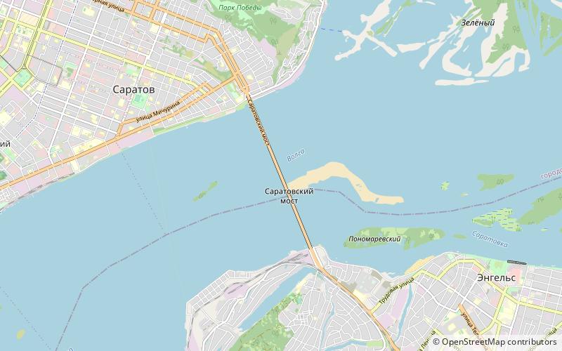 Saratov Bridge location map