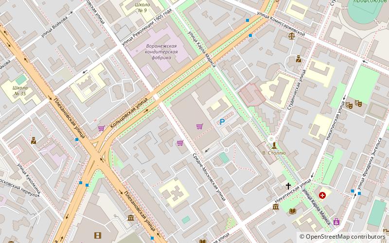 shopping center voronezh location map