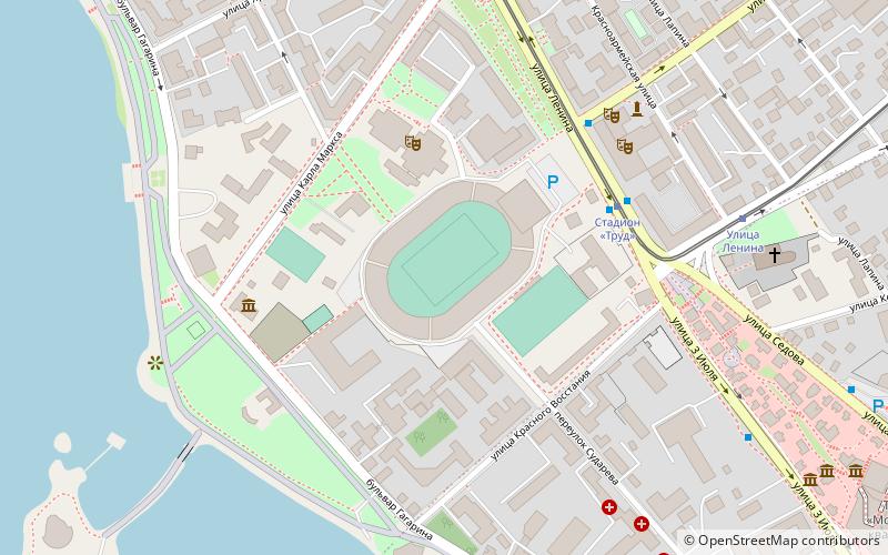 Trud Stadium location map