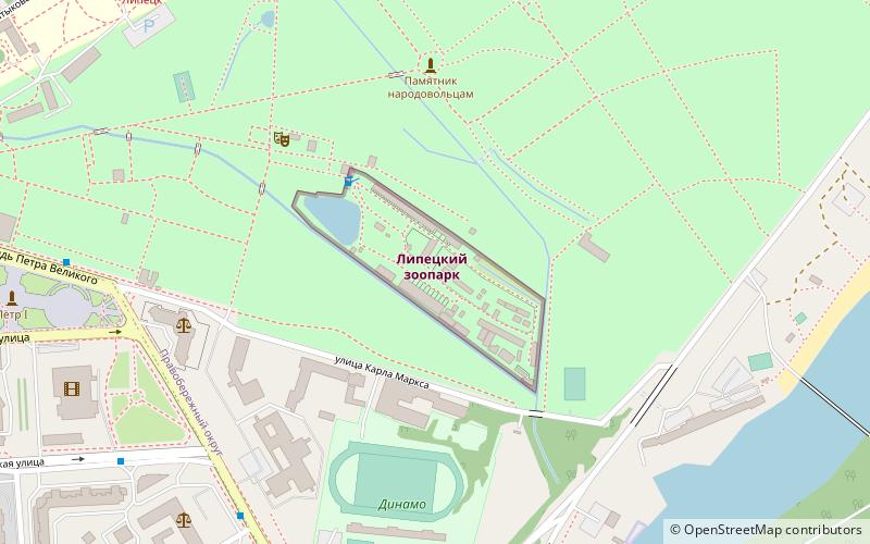 Lipeckij zoopark location map