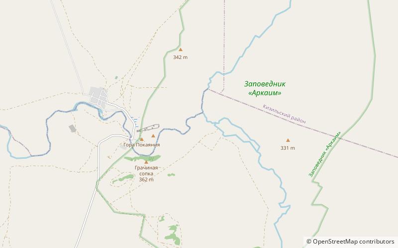 Arkaim location map