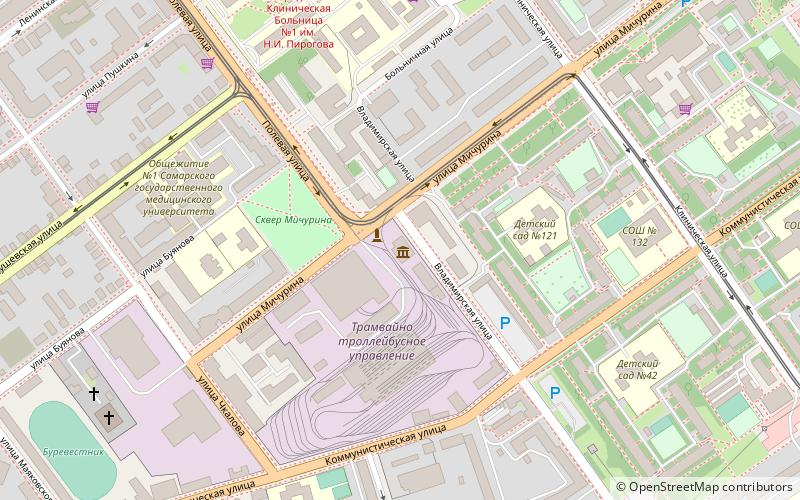 muzej istorii tramvajno trollejbusnogo upravlenia samara location map