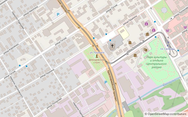 Demidov Square location map