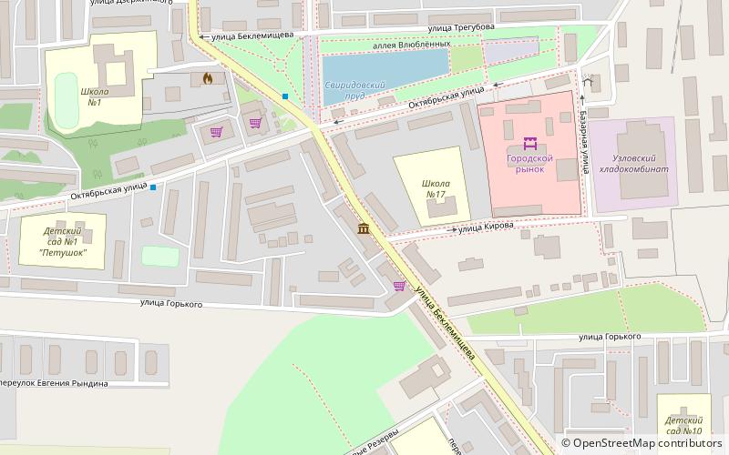 museum uzlovaya location map