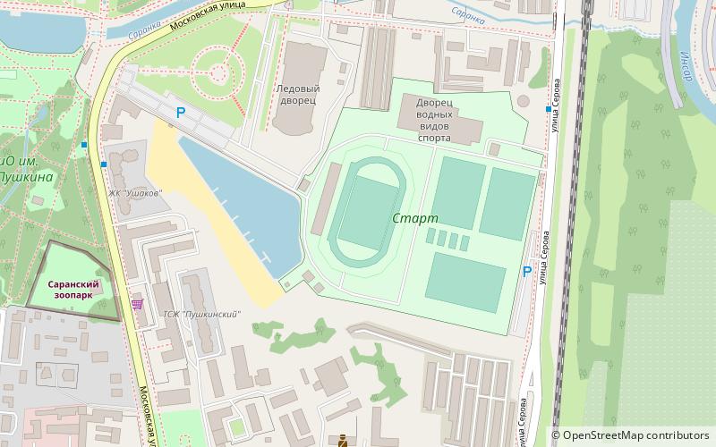 Start Stadium location map