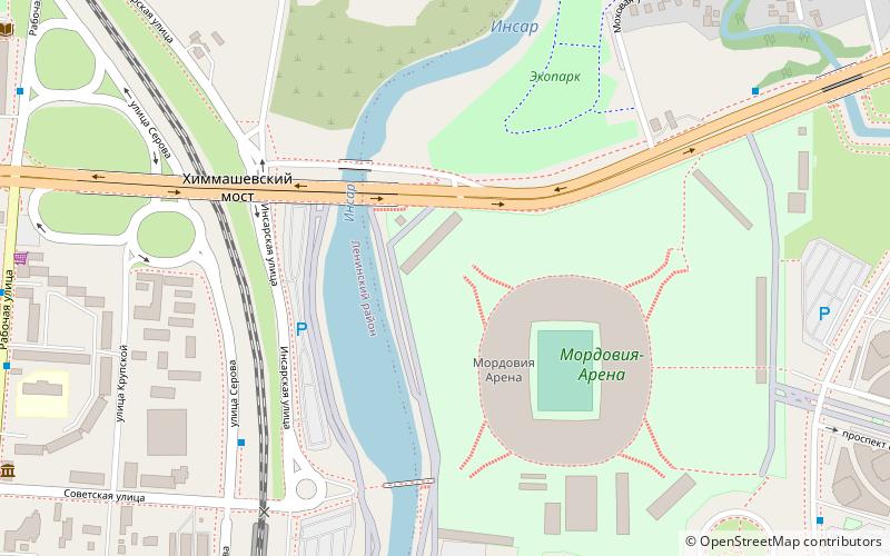 Mordovia Arena location map