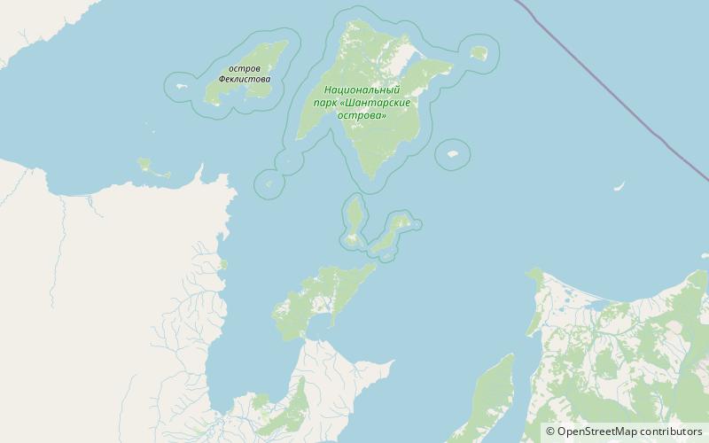 Maly Shantar Island location map