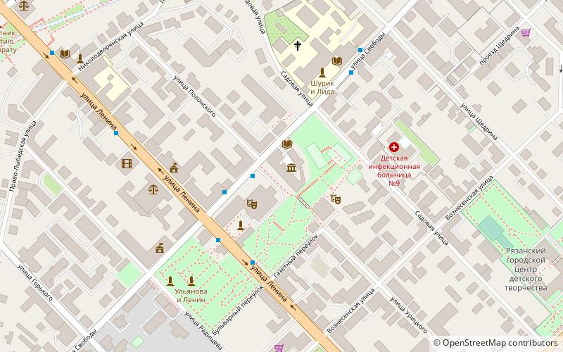 Pozhalostin Museum location map