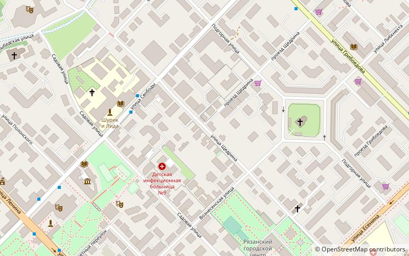 Ryazan State University location map