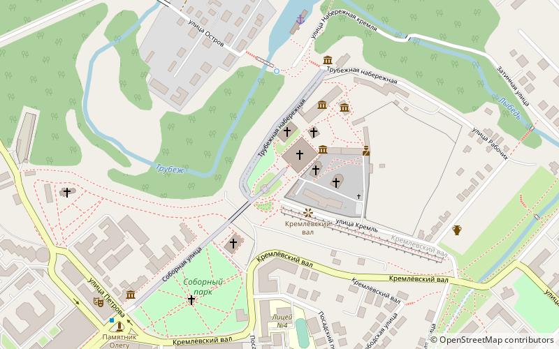 Ryazan Kremlin location map