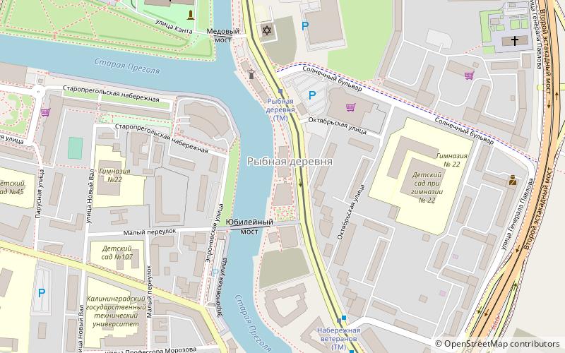Königsberger Brückenproblem location map