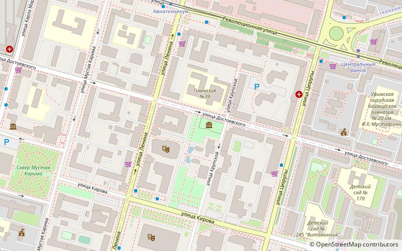 Ufa Lenin Museum location map