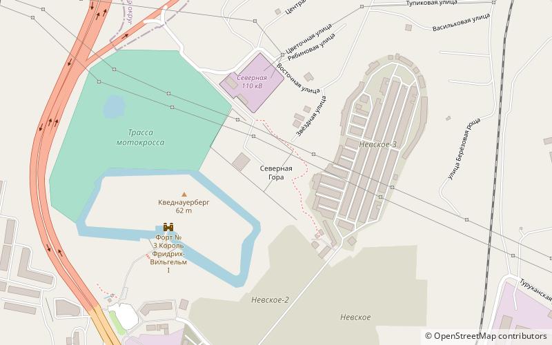 siewiernaja gora kaliningrad location map