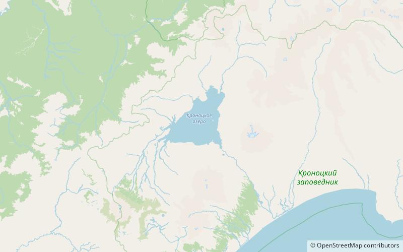 Lake Kronotskoye location map