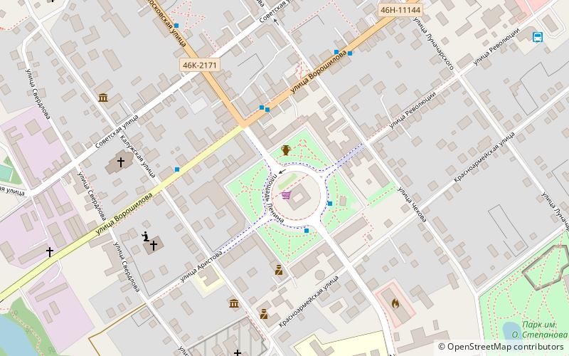 lenin square serpukhov location map