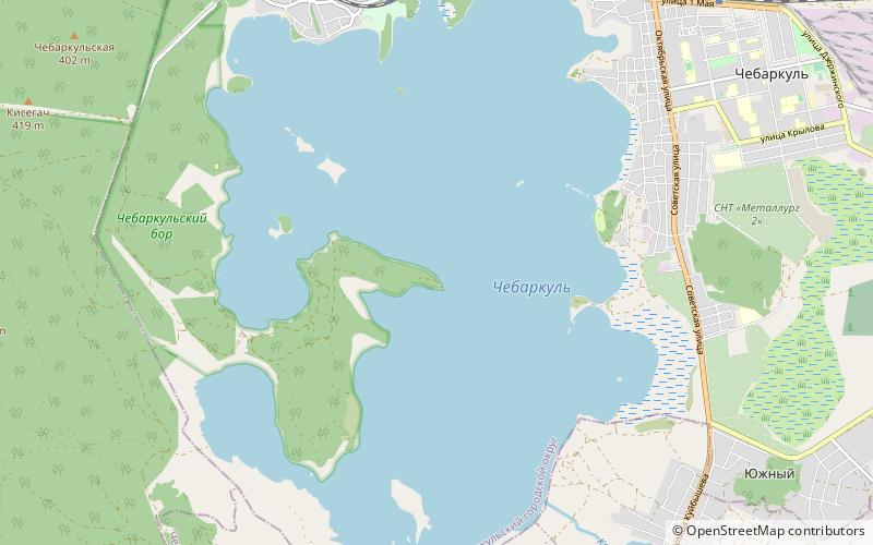 Lago Chebarkul location map