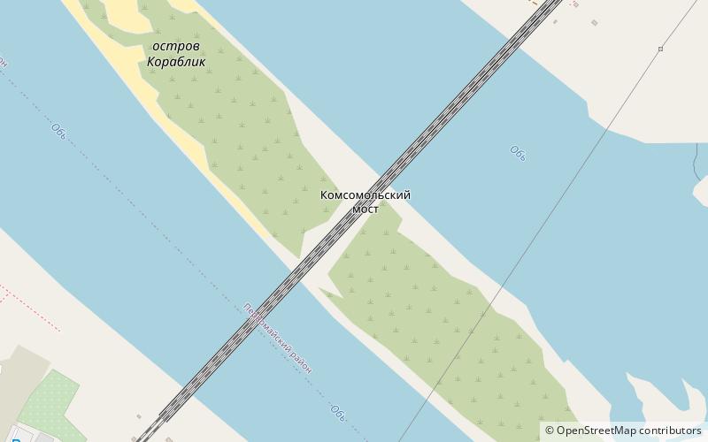 Komsomolsky Railway Bridge location map