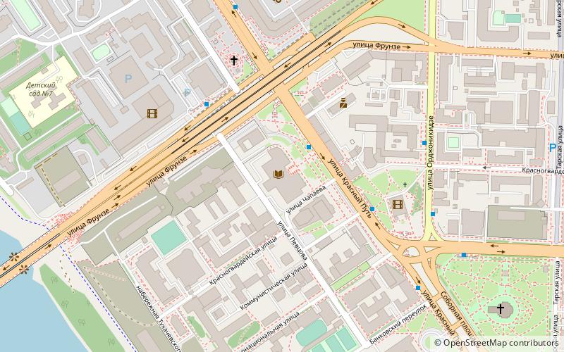 Omsk State Library location map