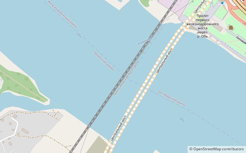 Eisenbahnbrücke Nowosibirsk location map