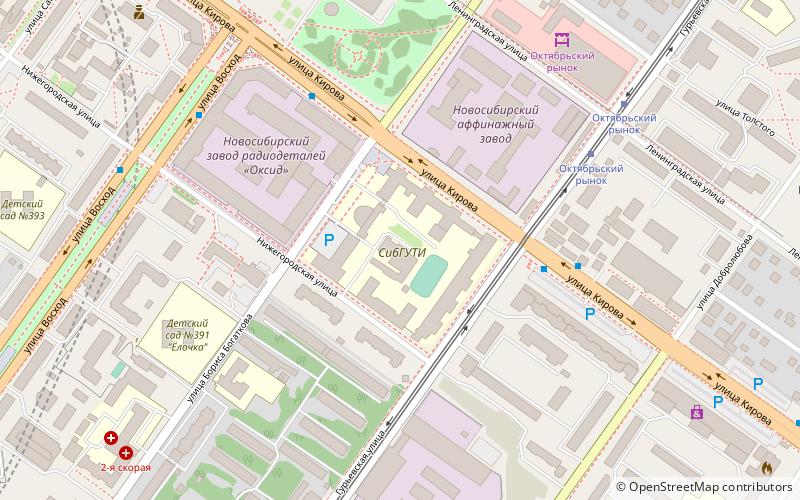 Siberian State University of Telecommunications and Informatics location map