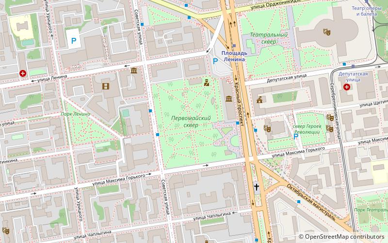 Pervomajskij skver location map