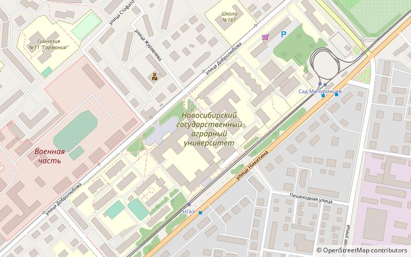 Novosibirsk State Agricultural University location map