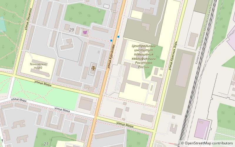 pamatnik kurcatovu obninsk location map