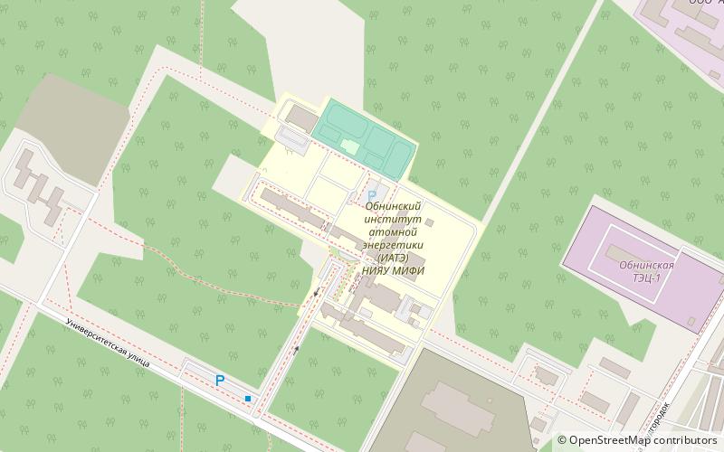 obninsk institute for nuclear power engineering location map