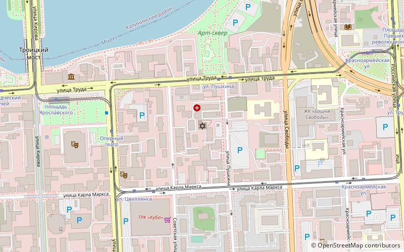 Celabinskaa sinagoga location map