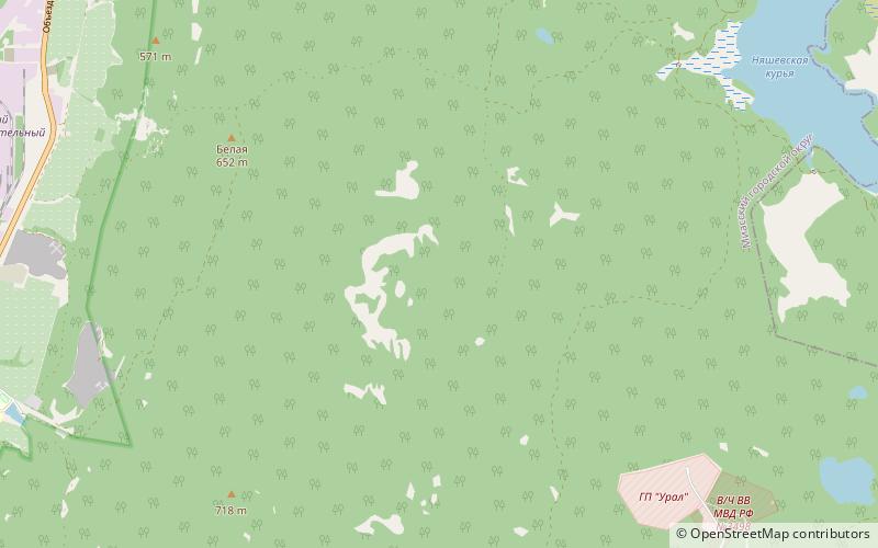 Lake Maloye Miassovo location map