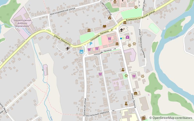 shopping center borovsk location map