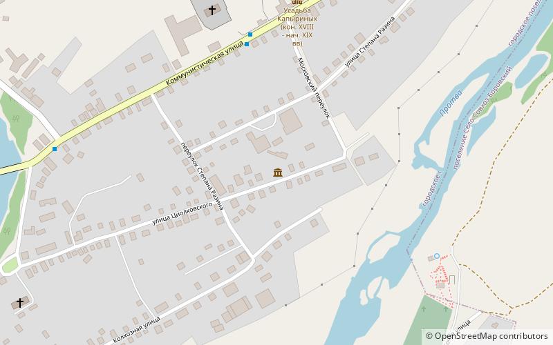 muzej kvartira k e ciolkovskogo borovsk location map
