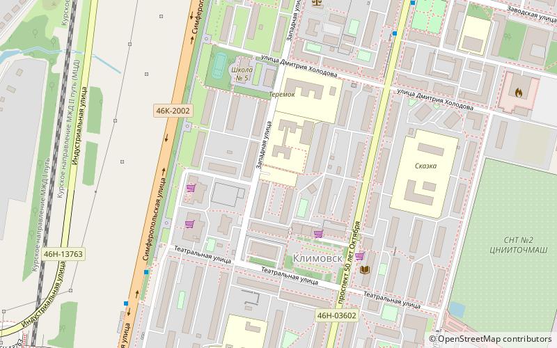 russian new university podolsk location map