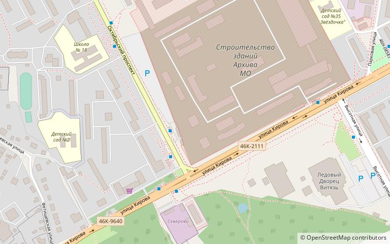 central archives of the russian ministry of defence podolsk location map