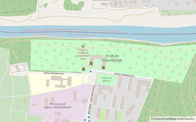 muzej usadba ivanovskoe podolsk location map